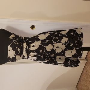 Limited Strapless Floral Print Dress